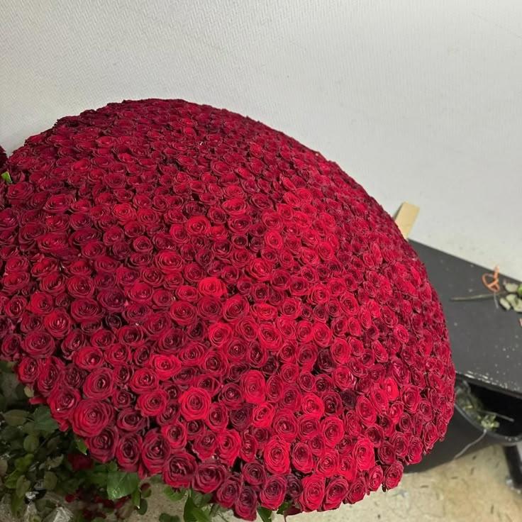 Professional floral arrangement in modern corporate setting